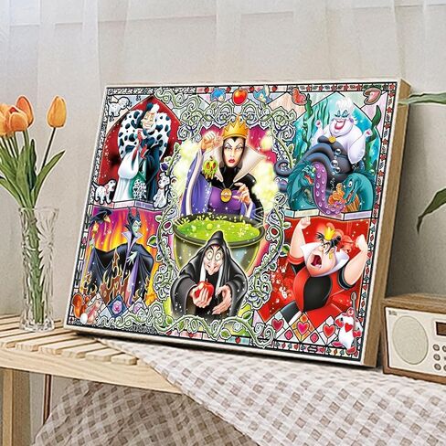 طلاء JYLMOOD حسب الرقم لمجموعات البالغين، مجموعات طلاء زيتي من الأكريليك الكرتوني DIY للبالغين والأطفال المبتدئين لهدايا ديكور الحائط المنزلي مقاس 16 × 20 بوصة (بدون إطار) in Kuwait