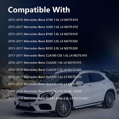 AUCERAMIC Air Cleaner Intake Inlet Duct Hose Fit for Mercedes-Benz CLA250 2014-2018, GLA250 2015-2018, GLA45 AMG 2015-2018, CLA200 2016-2017, GLA200 2015-2017 Replace# 2700900382, 2700900282 in Saudi Arabia