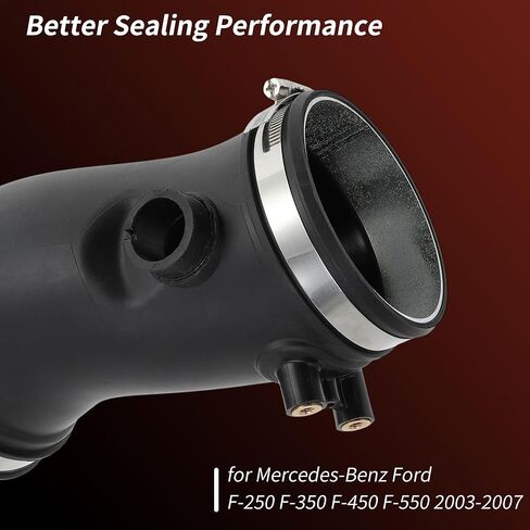 خرطوم دخول هواء المحرك لـ Ford F-250 F-350 F-450 F-550 2003-2007 لـ Ford Excursion لـ Ford E-350 مدخل الهواء مجاري الهواء فلتر الهواء خرطوم السحب رقم 3C3Z9C623AA/3C3Z-9C623-AA بلاستيك أسود in Saudi Arabia