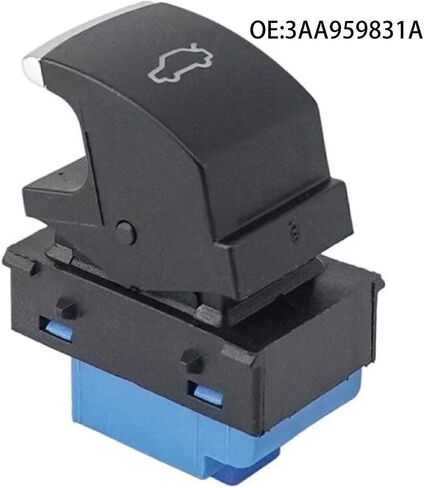 1 قطعة 4 دبابيس كروم الباب الخلفي غطاء صندوق السيارة الخلفي الإصدار زر التبديل لشركة فولكس فاجن باسات B7 2012-2016 3AA959831A 3AA959831 in Kuwait