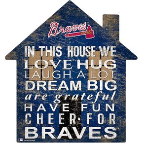 Fan Creations MLB Atlanta Braves Unisex Atlanta Braves House Sign, Team Color, 12 inch