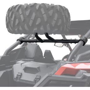 SAUTVS Spare Tire Carrier Holder for Polaris RZR RPO XP 20-24, Heavy Duty Rear Spare Tire Mount Holder Carrier Rack for Polaris RZR PRO XP/ XP4/ RZR Turbo R/ R4 2020 2021 2022 2023 2024 Accessories