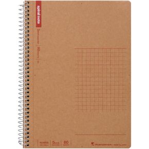 Maruman N246ES Notebook, Ring Notebook, 0.2 inch (5 mm), Square Ruled, Basic, B5, 80 Pieces, Set of 5 in Kuwait