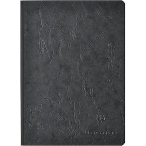 Clairefontaine Basic Large Clothbound Notebook (8 1/4"x 11 3/4") BLACK 192 Pages