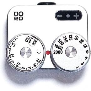 DOOMO MADE Light Meter, Meter D，Shoe Mounted Meter for Vintage Cameras(Chrome), Black-paint, Chrome