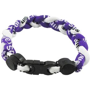 MapofBeauty 8" Fashion Three Braided Rope Sport Style Tornado Bracelet-Two Colors