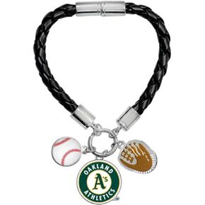 Game Time 101459 MLB Oakland Athletics Charm Bracelet
