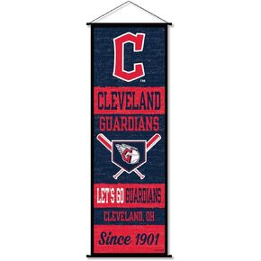 Cleveland Baseball Banner and Scroll Sign