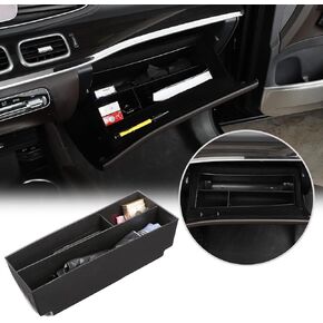 YUECHI Glove Box Storage Box Tray Organizers Compatible with Mercedes Benz GLE 350 40 53 63 W167 C167 GLS 450 63 X167 2020-2024 Car Co-Pilot Glove Storage Box Container Tray Organizer Accessories LHD