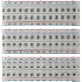 830 Point Prototype PCB Breadboard - Pack of 3 (MB-102) by Aketek