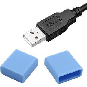 10pcs Silicone USB Cap Port Cover, Anti Dust Cover, Anti Dust Cap - Protective Anti Dust Protector for USB Type A Male Ports (Black)