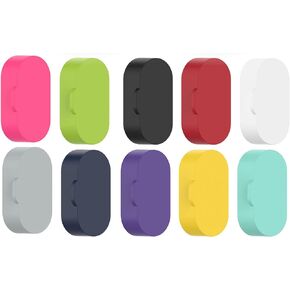 مقابس AWADUO المضادة للغبار لـ Garmin Venu 2، 10 قطع من أغطية حماية منفذ شاحن السيليكون الملونة لـ Garmin Venu 2/2s/Sq/Fenxi 5x/6x Plus (سيليكون ملون)
