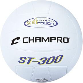 Champro 300 Rubber Volleyball (White/Black)