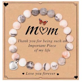 Mothers Day Gifts for Mom from Daughter Son Mom Birthday Gifts Great Personalized Mom Bracelet,Unique Handmade Bracelet Gifts for Mommy,Mothers Day Birthday Christmas Gifts for Mom(Mom)