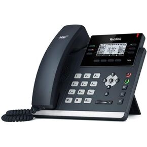 Yealink SIP-T42S IP Phone, 12 Lines. 2.7-Inch Graphical Display. Dual-Port Gigabit Ethernet, 802.3af PoE, Power Adapter Not Included