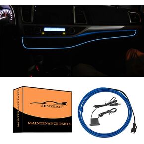Senzeal 1M/39Inch Car LED Strip Light, Neon Panel Gap String Strip Light Interior Decor Atmosphere Strip Lamp PVC Glowing Wire Lamp for Toyota Highlander 2014 2015 2016 2017 2018 2019 Blue