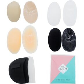 12Pcs (6 Pairs) Shoulder Pads for Womens Clothing,Thickness 1.5cm Sponge Shoulder Pads with Velcro, Soft Silicone Shoulder Pads Anti Slip Enhancer Shoulder Pads for Women Men Blazer Suit Clothes