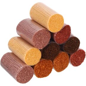 PATIKIL 10 Rolls Latch Hook Yarn, Latch Hook Kit Yarn Precut Hook Rugs Yarn Crochet Colorful for Latch Hook Rug Adults Beginners, Brown Tone