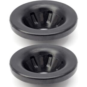 Rear Upper Coil Spring Isolators Compatible with Jeep Wrangler JK JKU 2007-2018, Pair of Rear Coil Spring Insulators Replace 52059999AC, Stock Height