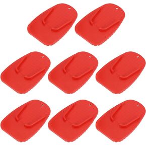 Motoforti 8pcs Motorcycle Kickstand Pad Support Plate Pad Parking Stand Side Stand Extension Pad Orange