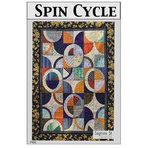 "Spin Cycle" Quilt Pattern Booklet by Saginaw St. Quilts (57" x 83")