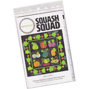 Squash Squad Wall Quilt Pattern by Sue Spargo - Wool Applique Project (Finished Size is 23.5" x 23.5")