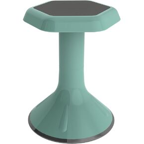 Learniture Backless Active Learning Stool for Office Desks and Classrooms, Active Learning Wobble Chair with Rocking Motion, 18" H, Seafoam