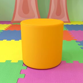 دائرة مرنة للجلوس من Flash Furniture Nicholas للفصول الدراسية والمساحات المشتركة - ارتفاع المقعد 18 بوصة (أصفر)