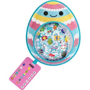 BIZYBOO Easter Egg Busy Bag Scavenger Hunt - Hidden Object Search Sensory Matching Game for Kids 2 and Up (Blue)