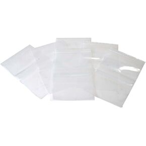 Seismic Audio - SA-B69-100 Pack of 6 Inch x 9 Inch Clear Reclosable Poly Bags - 2 MIL Zip Lock Style 6x9 Bag