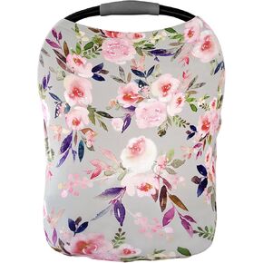 أغطية مقاعد السيارة وغطاء الرضاعة من بوبي - نمط زهور ناعم وقابل للتمدد (غريس) in Kuwait