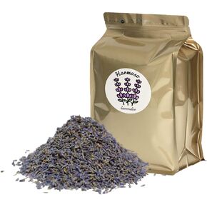 Harmoso Dried Lavender Flowers for Home Fragrance Sachets, Natural Dried Lavender Buds Bulk for Closet Freshener, Wedding Toss, Baths, Crafts, DIY Soaps Candles Essential Oils Potpourri