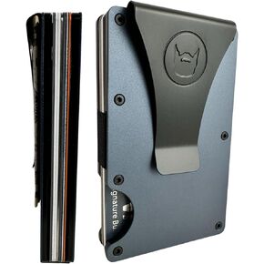 OutdoorsMen Slim RFID Wallet for Men - Compact Front Pocket Credit Card Holder, Minimilist Design with Quick Access to Cash & Cards, Removable Money Clip, Mens Wallets (Bamboo)