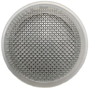 1.5" Sanitary Tri-Clamp Gaskets (Pack of 2), Bonded Type Screen (#60 Mesh/ 250 μm) Gaskets, Clear Platinum Silicone
