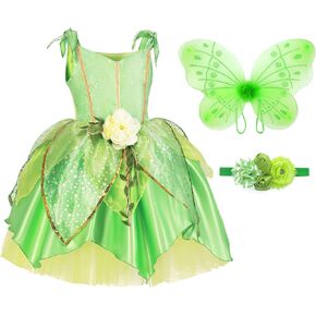 TYHTYM Deluxe Princess Costumes Little Girls Dress Kids Fancy Gown Cosplay Halloween Party 2-11T