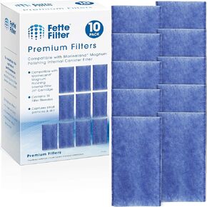 Fette Filter - 10 Pack Polishing Internal Canister Filter Compatible with MarineLand Magnum Polishing Internal Filter JH Cartridge in Saudi Arabia