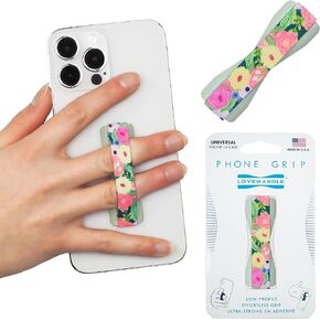 LOVEHANDLE Phone Grip for Most Smartphones and Mini Tablets, Camellias