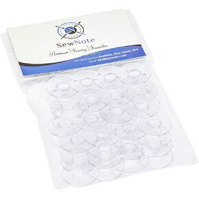 20 Pack Class 15 Clear Bobbins Made to Fit Singer 006066008