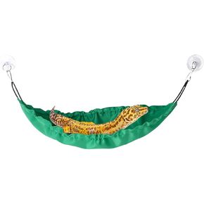 Zayookey Bearded Dragon Lizard Hammock Reptile Hammock Reptile Lounger Geckos Hammock Reptile Bed Reptiles Tank Accessories for Geckos Lizards Snakes Chameleon Lguanas (Green)