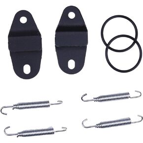 Chamixx Exhaust Muffler Pipe Stay Mount 2GU-14771-00-00 93210-45742-00 90507-20030-00 with Hangers Springs and O-rings Compatible with Banshee 350 YFZ350 1987-2006