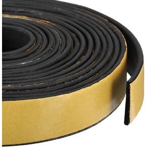 uxcell Weather Stripping 1-1/4"W x 1/8"T x 13ft L Adhesive Door Window Seal Strip Foam Seal Tape for Doors Window Insulation