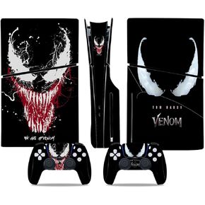 DREAMPASS Suitable for PS5 Slim Skin -CD Disk Version disc Console and Controller Accessories Controller Skin Gift Set Decal Anime (Green)