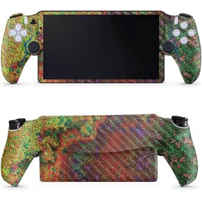 Carbon Fiber Gaming Skin Compatible with PS5 Portal Remote Player - Angry Ripple - Premium 3M Vinyl Protective Wrap Decal Cover - Easy to Apply | Crafted in The USA by MightySkins