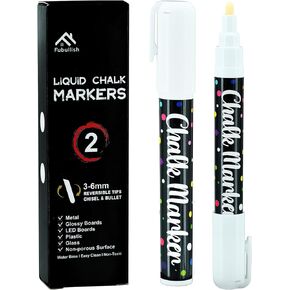 Windows Markers for Car 10 Colors Washable Glass Pen 3-6mm Liquid Chalk Markers with 24 Chalk Stickers for Auto Chalkboard Blackboard Bistro Menus and Any Non-Porous Surface