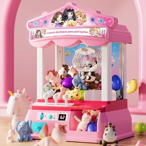 Claw Machine, Large Claw Machine for Kids, Unicorn Toys for Girls Age 4-6, Toys for Girls 8-10, 4 5 6 7 8 Year Old Girl Birthday Gifts Ideas, Pink