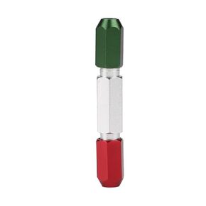 Double End Aluminum Alloy Pin Gage Handle, Gage Pin Holder Go No Go Gauge Handle for Pin Gage(1-2mm)