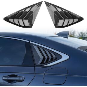 CKE for Honda Accord 2025 2024 2023 Sport Car Exterior Rear Side Window Louvers Air Vent Scoop Shades Cover Blinds for Honda Accord Accessories -Bright Black
