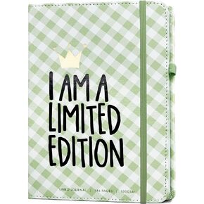 MESMOS A5 Vegan Leather Lined Journal for Women, Inspirational and Cute Journal, Writing Journal, Leather Journals for Women, Hardcover Journal Notebooks for Women, Pretty Journals for Writing (Pastel Dreamwave)