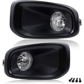 RP Remarkable Power, Fit for 2015-2018 Jeep Renegade Clear Fog Light Bumper Lamps with H 8 12V 35W Bulbs Left and Right pair FL7168