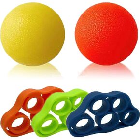 (5 PCS)Hand Grip Strengthener, Finger Exerciser, Grip Strength Trainer NEW MATERIAL Forearm grip workout, Finger Stretcher, Relieve Wrist & Thumb Pain, Carpal tunnel, Great for Rock Climbing and More in Saudi Arabia